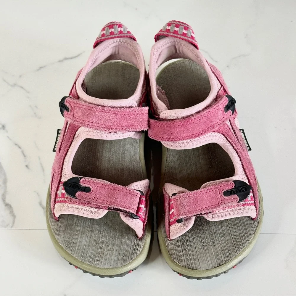 Teva Spoiler 2K Sport Sandals Pink Little Girl 2 Style 6202 Honeysuckle